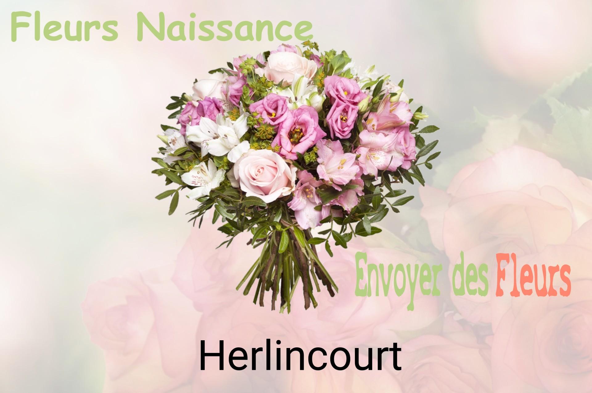 Bouquet de fleurs de naissance livré à Herlincourt